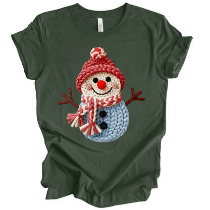 Faux Knit Winter Snowman