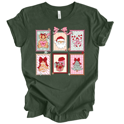 Christmas Postage: Retro Holiday Stamps with Santa, Bear & Treats