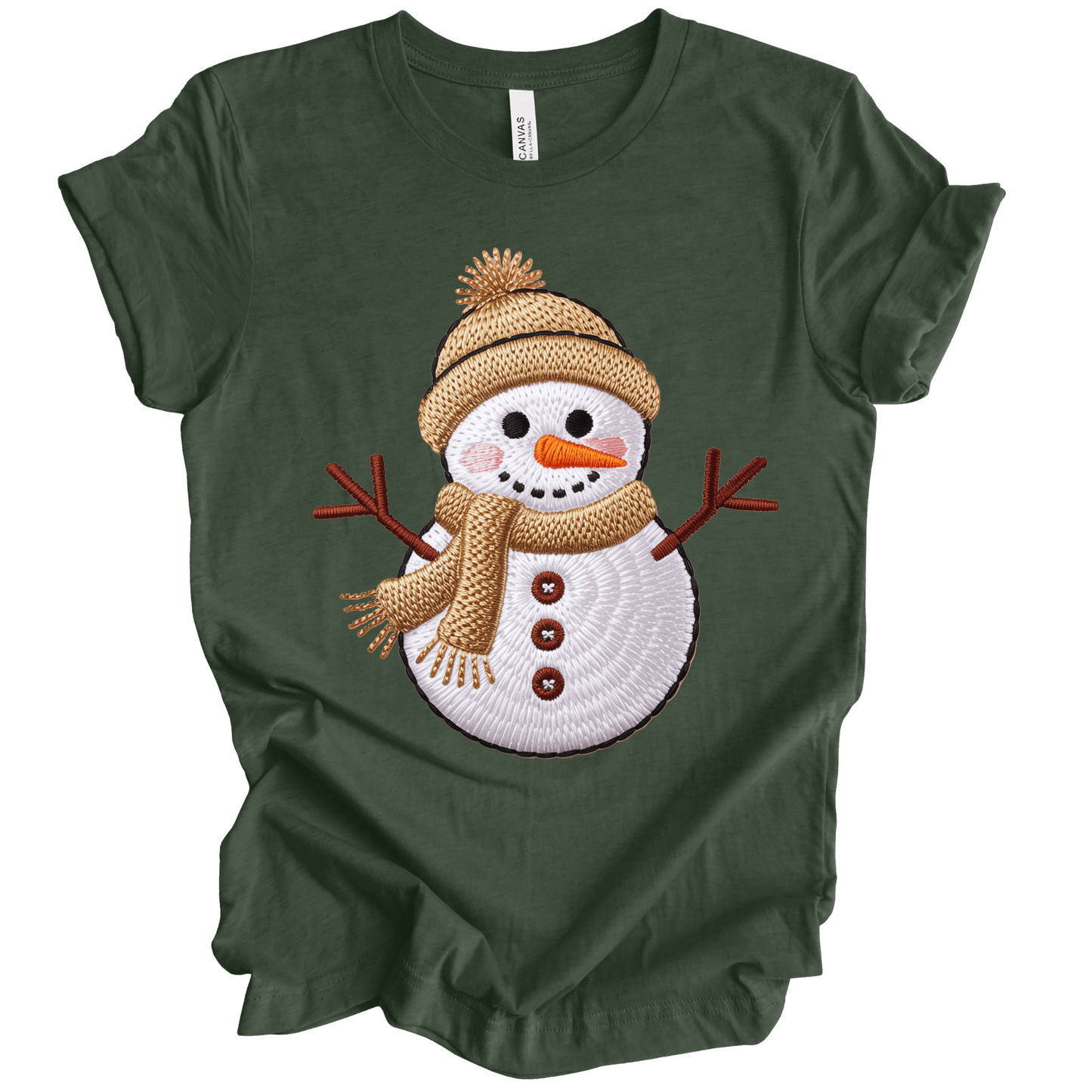 Faux Cozy Crochet Snowman