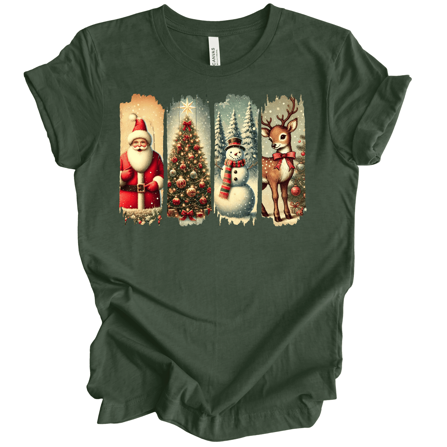 Retro Christmas Brushstrokes