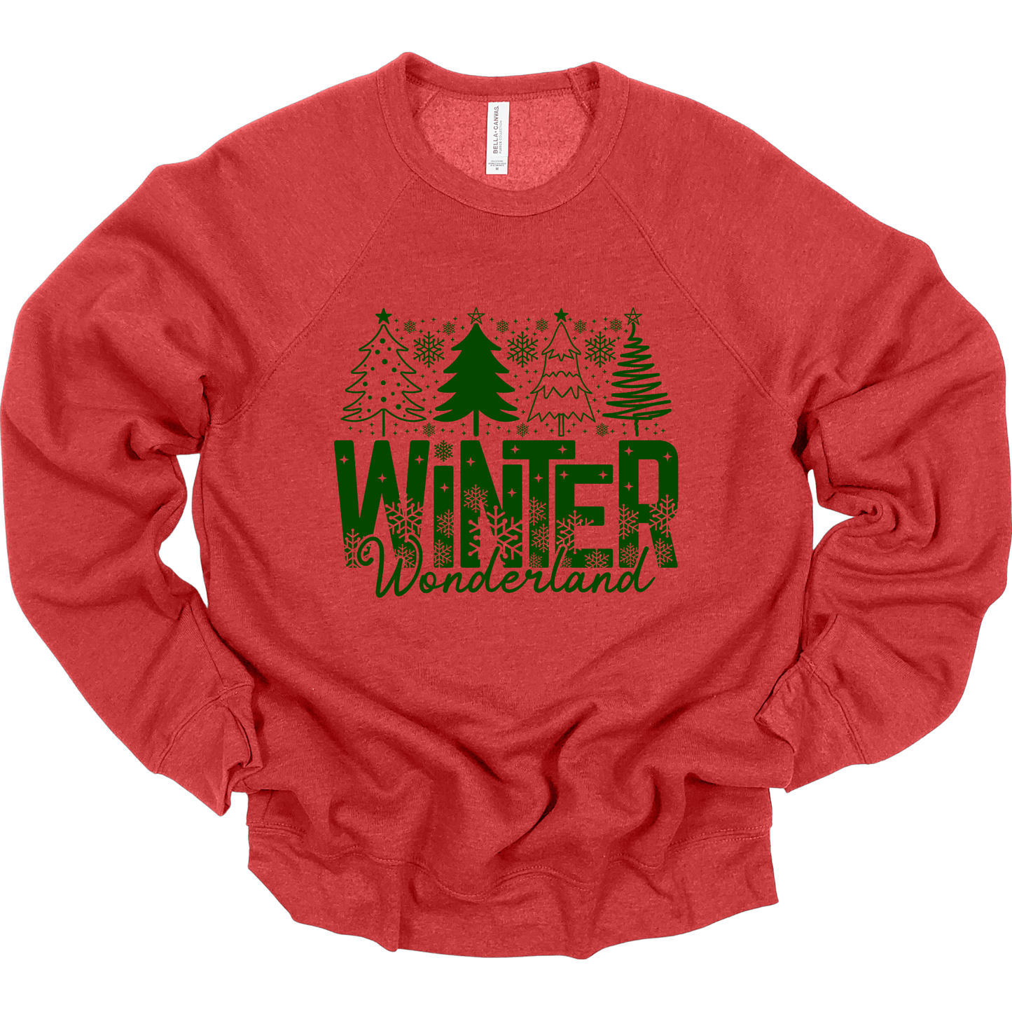 Winter Wonderland Green Christmas Trees