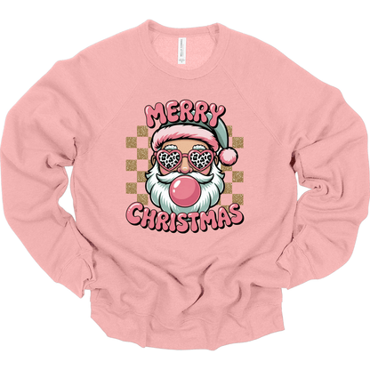 Merry Christmas Retro Bubblegum Santa