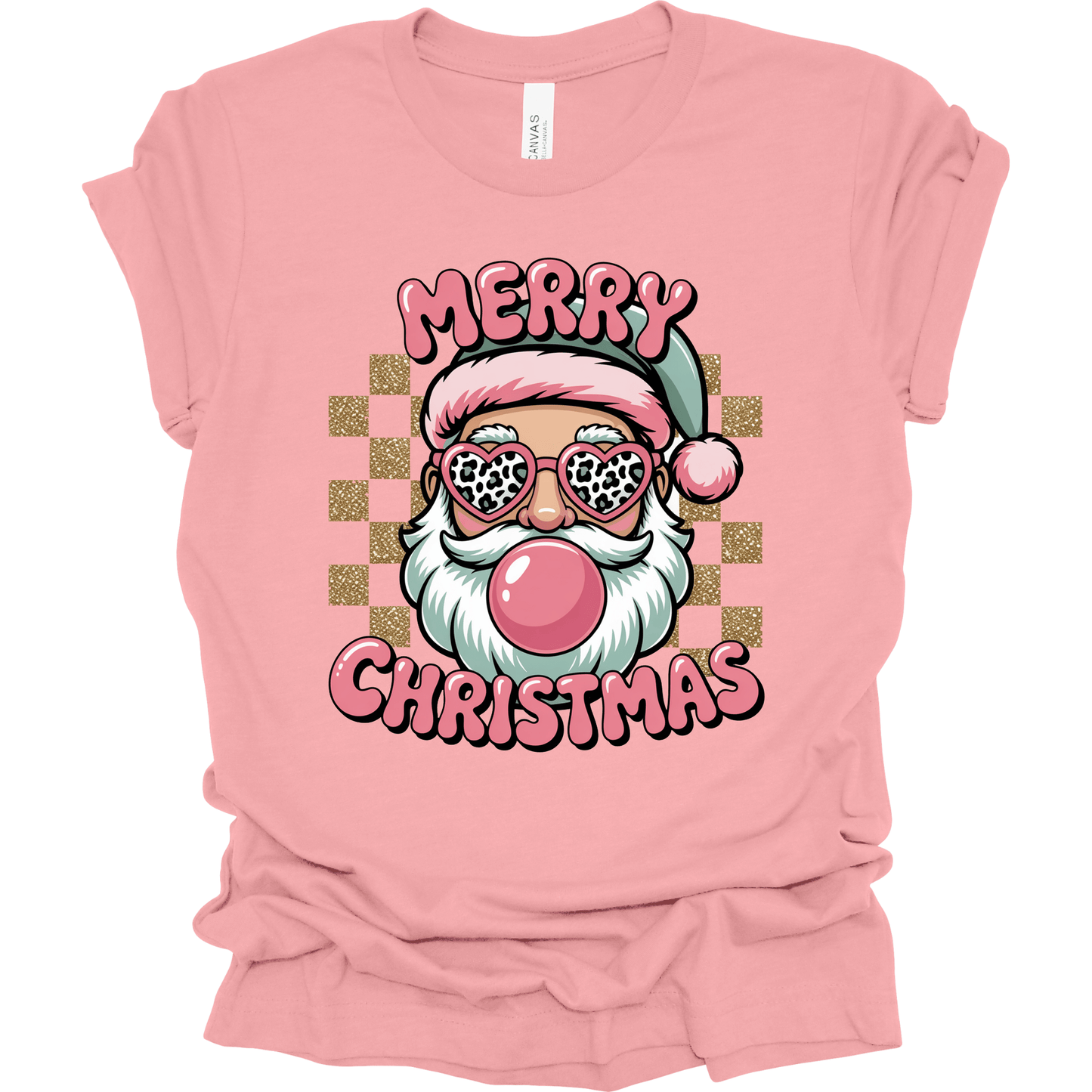 Merry Christmas Retro Bubblegum Santa