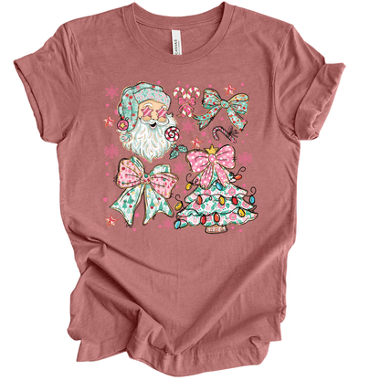 Pastel Santa Christmas Collage