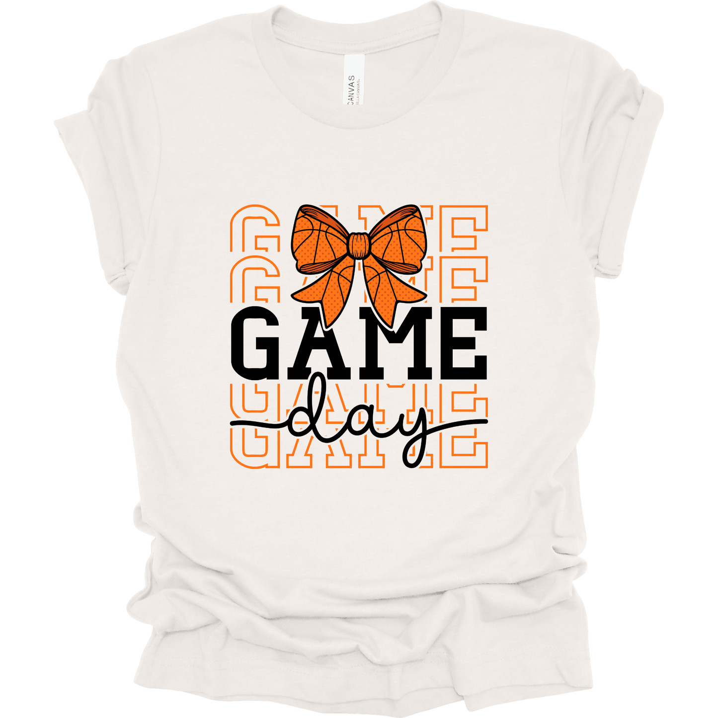 Game Day Bow Basketball T-Shirt