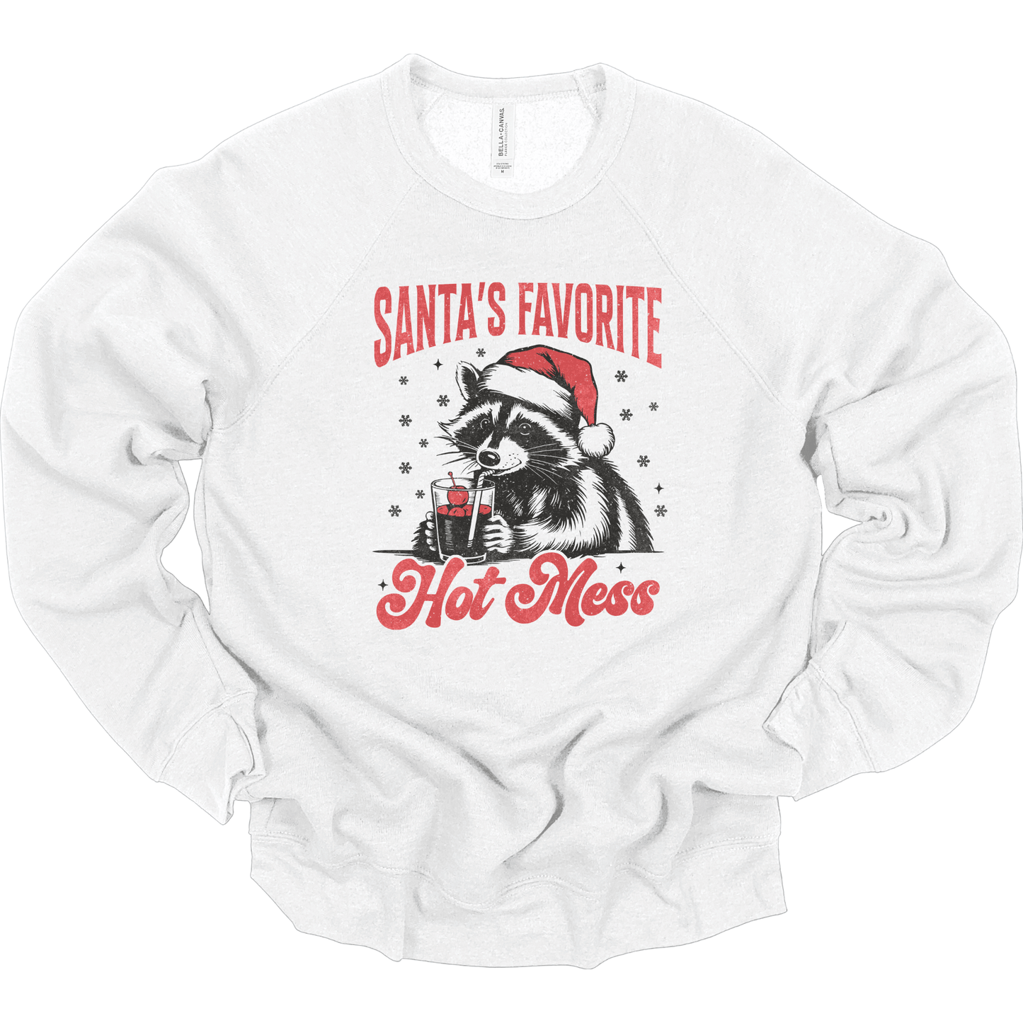 Santa's Favorite Hot Mess Christmas Raccoon