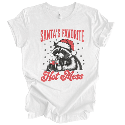 Santa's Favorite Hot Mess Christmas Raccoon