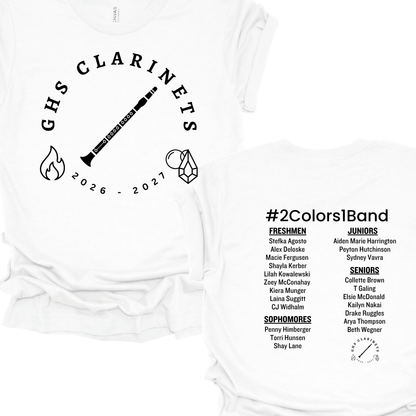 2026-2027 Gretna High School - Clarinets | T-Shirt