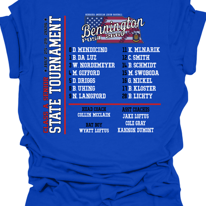 Bennington Post 266 State Baseball | YOUTH Short Sleeve Cotton T-Shirt