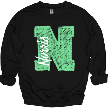 Chalk Norris N Ver. 1 Crewneck Sweatshirt | Youth & Adult