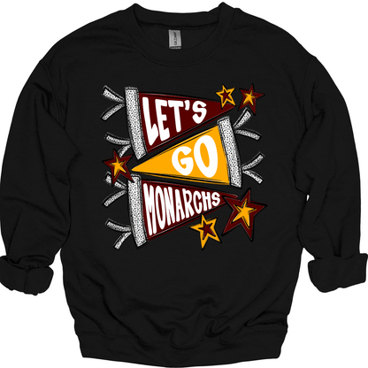 Let's Go Monarchs Crewneck | Youth & Adult