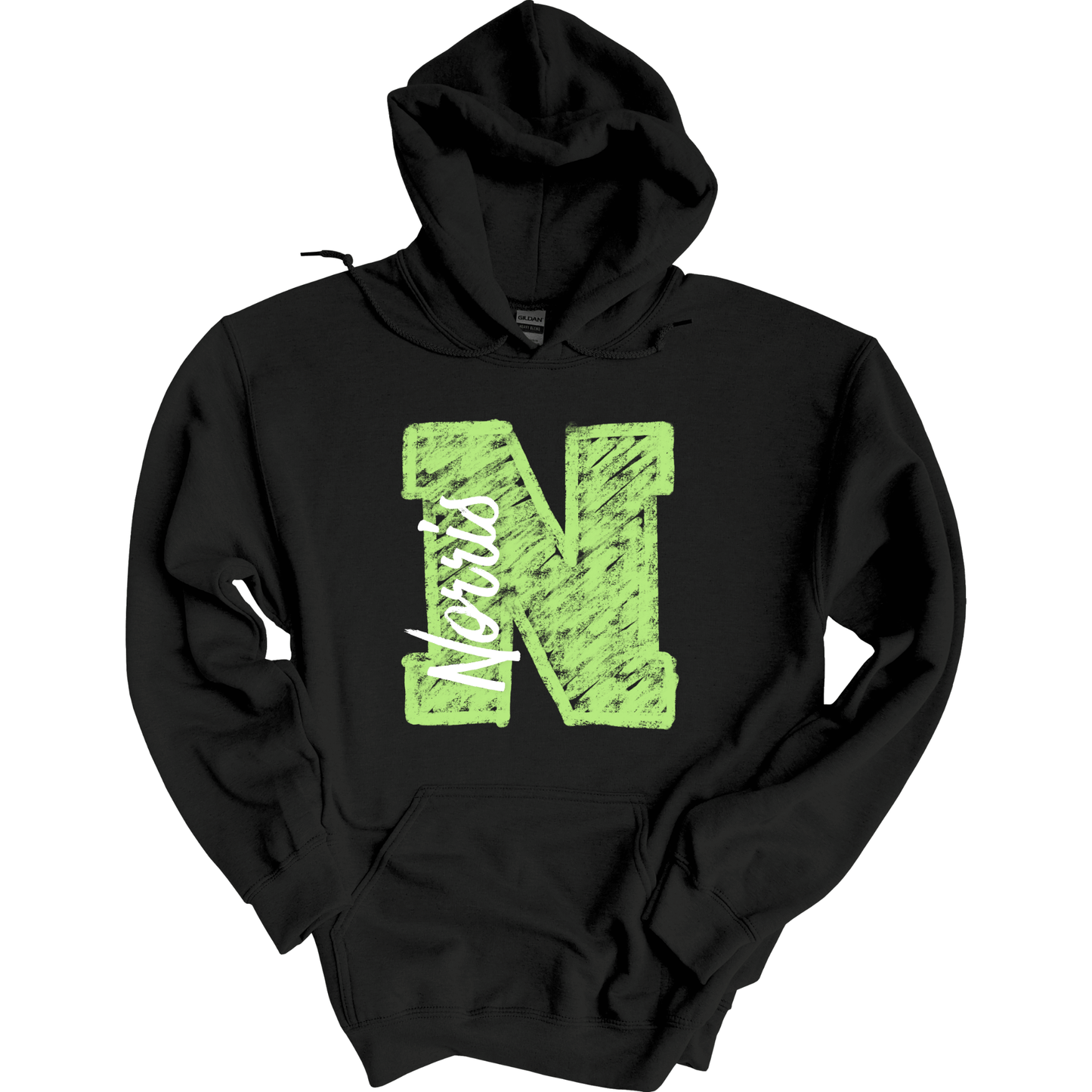 Chalk Norris N Ver. 2 Hoodie Sweatshirt | Youth & Adult