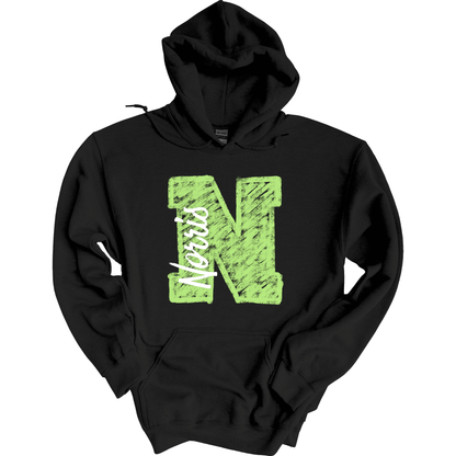 Chalk Norris N Ver. 2 Hoodie Sweatshirt | Youth & Adult