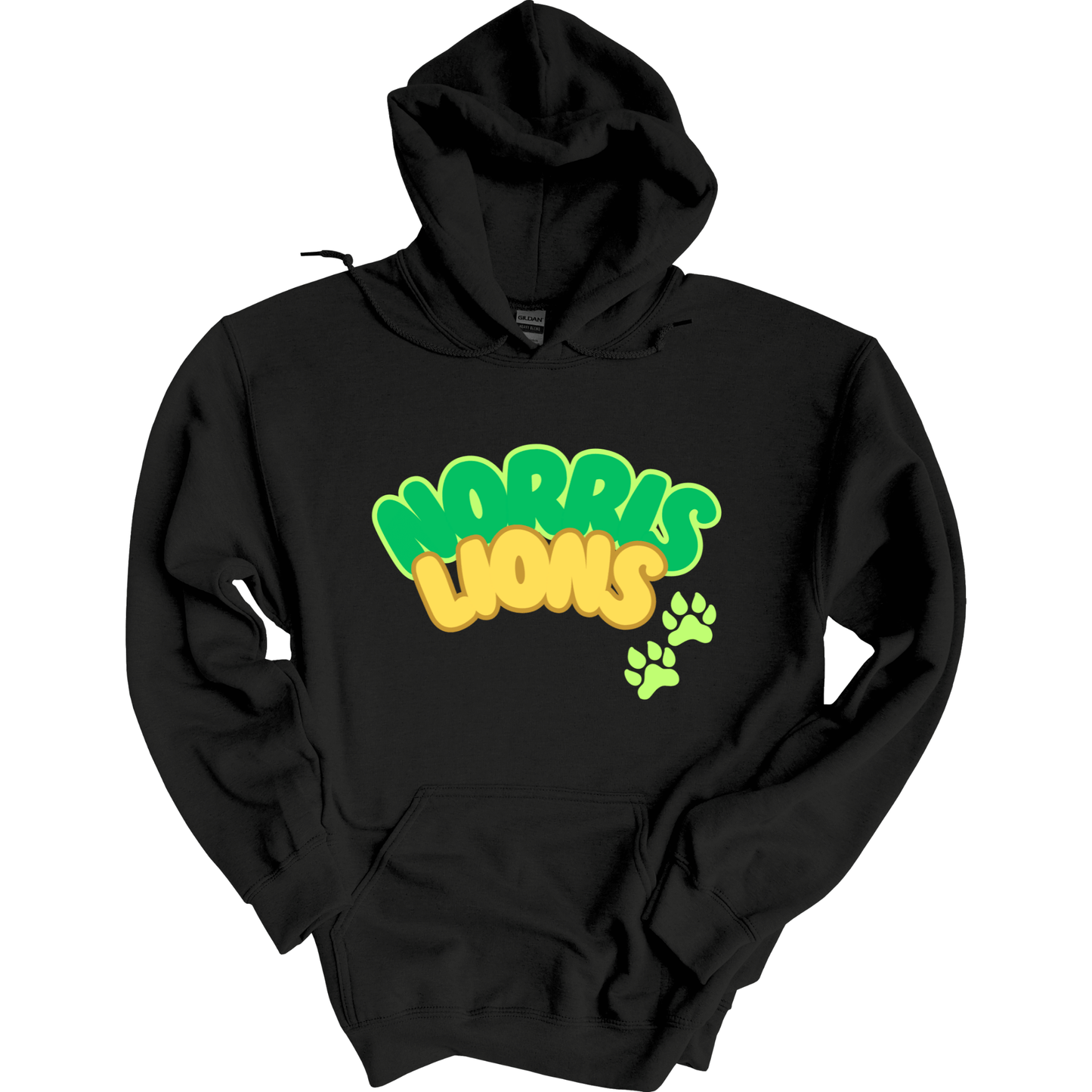 Norris Lions Bubble Letters Hoodie Sweatshirt | Youth & Adult