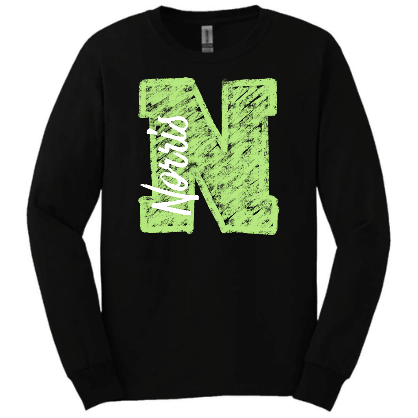 Chalk Norris N Ver. 2 Long Sleeve T-Shirt | Youth & Adult