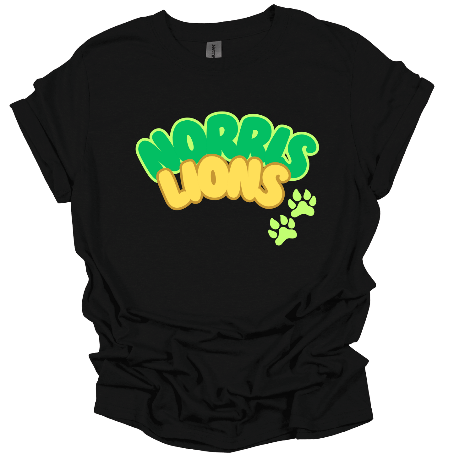 Norris Lions Bubble Letters T-Shirt | Youth & Adult