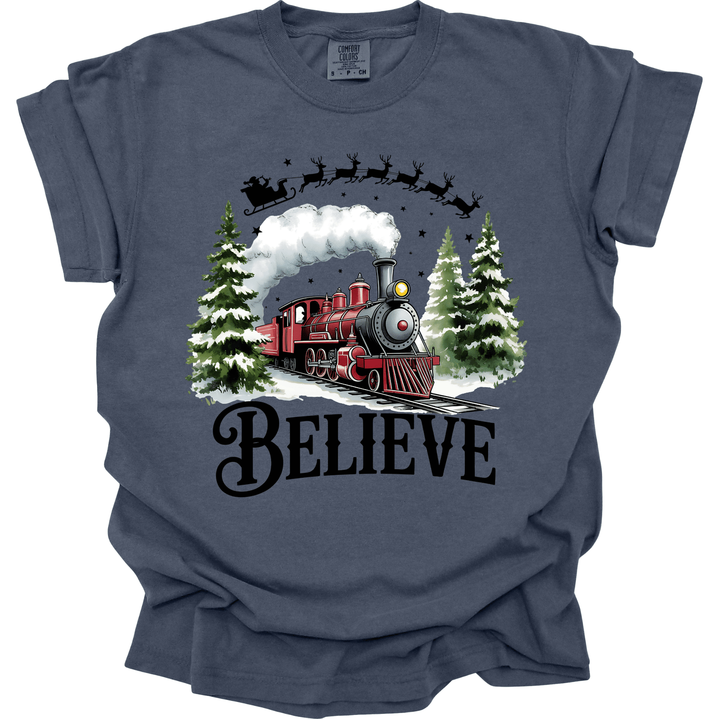Believe Christmas Train – North Pole Express Vintage Holiday