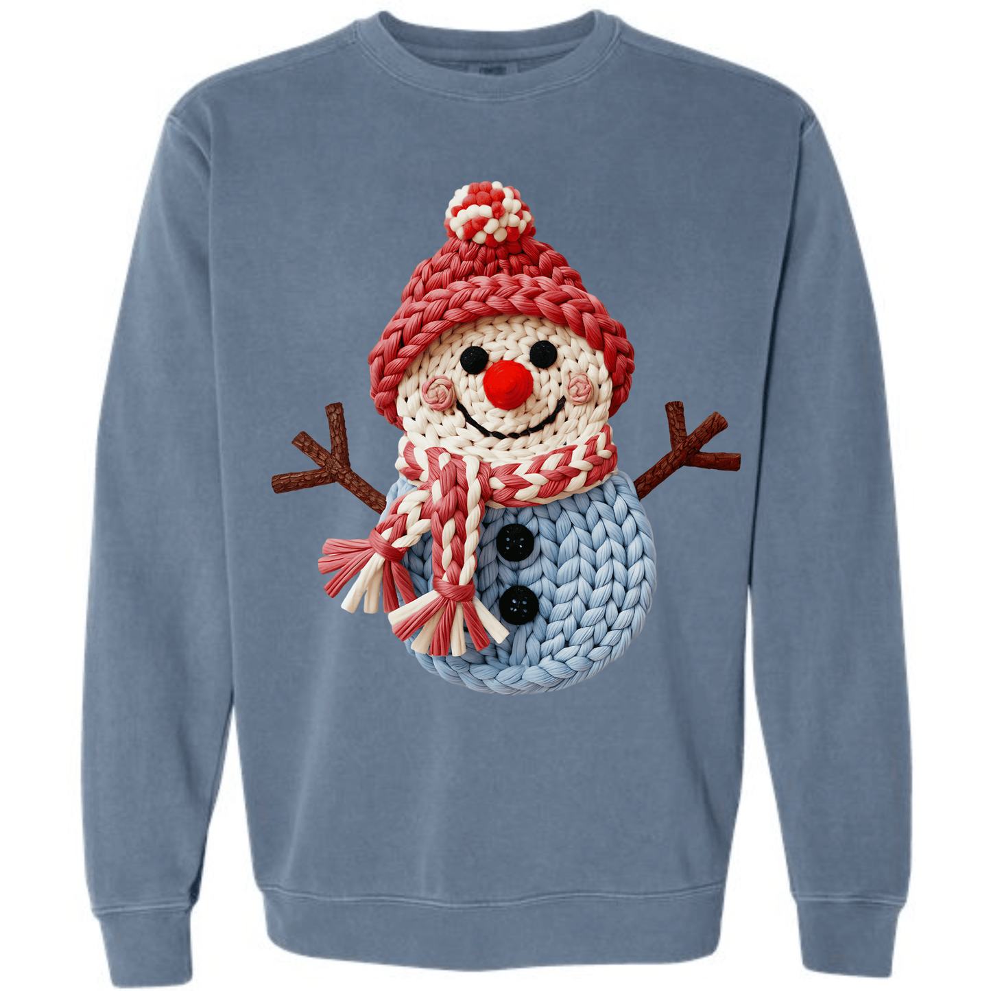 Faux Knit Winter Snowman