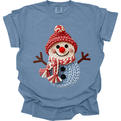 Faux Knit Winter Snowman