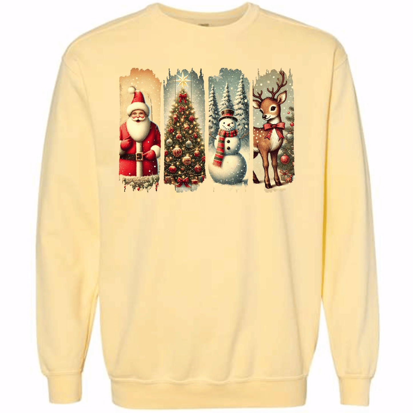 Retro Christmas Brushstrokes