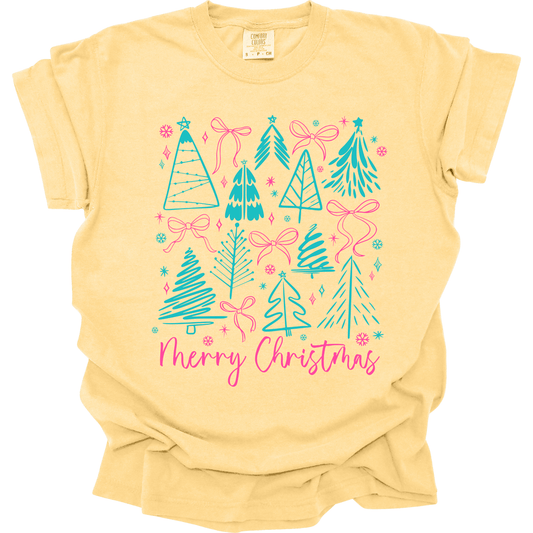 Merry Christmas Doodle Trees