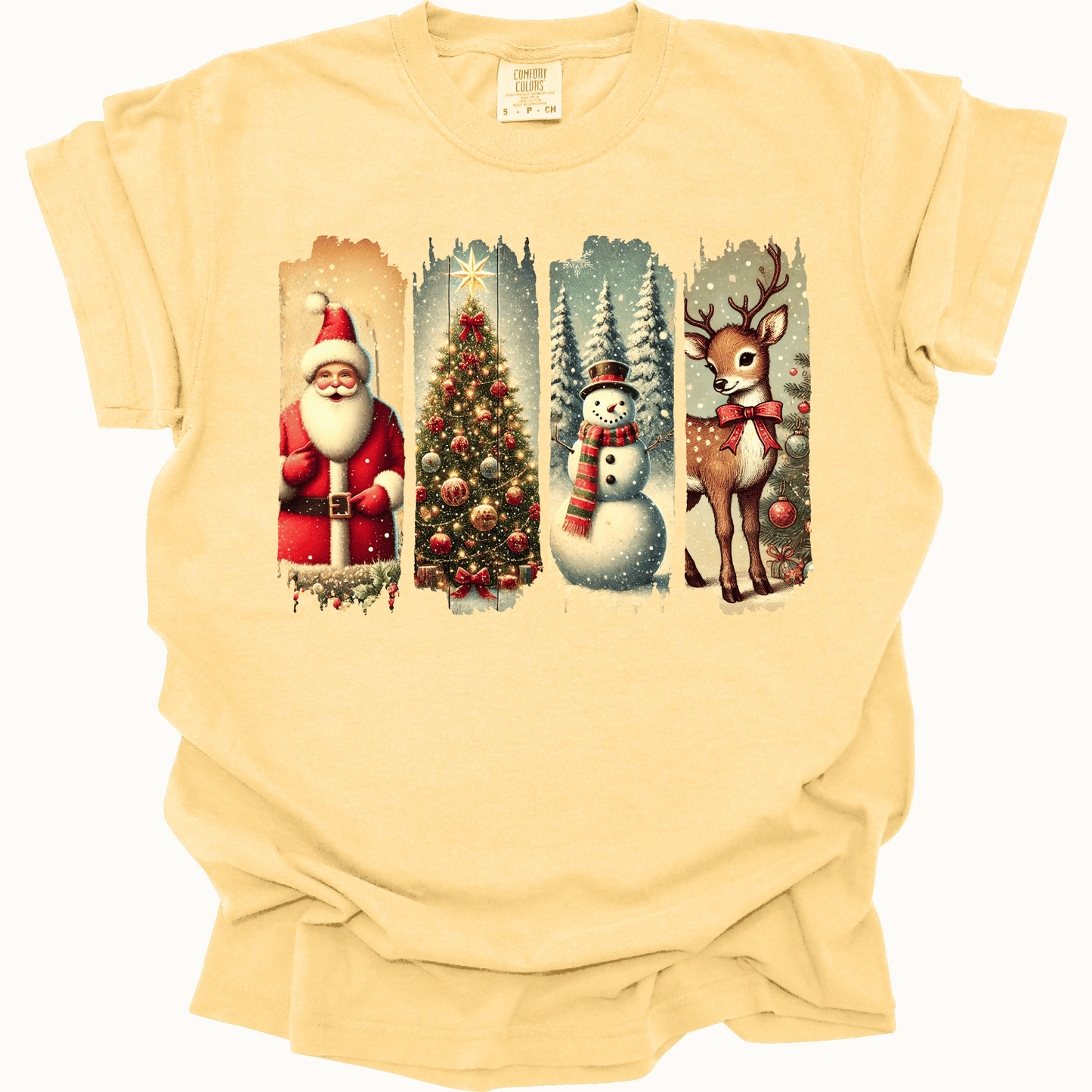 Retro Christmas Brushstrokes