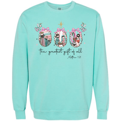 Pastel Nativity: Holy Family, Shepherd & Wise Men Ornaments