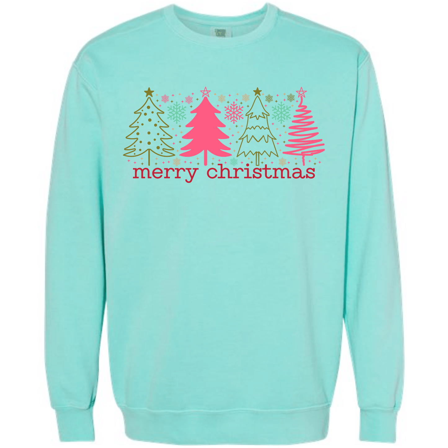 Merry Christmas Pastel Trees