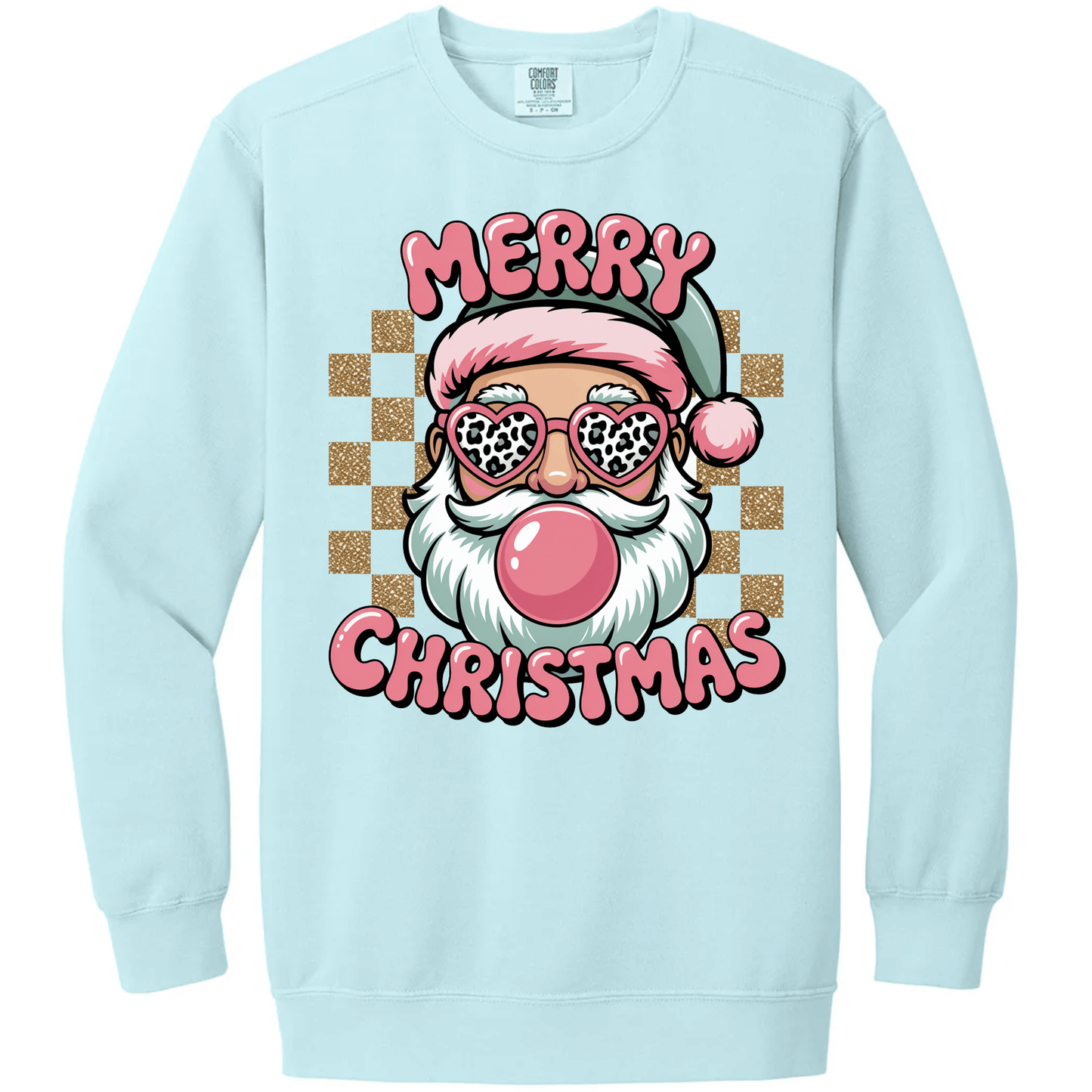 Merry Christmas Retro Bubblegum Santa