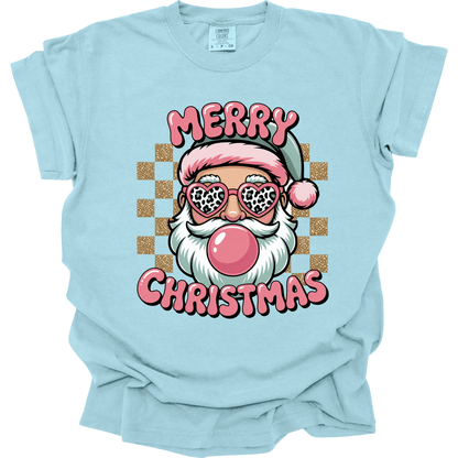 Merry Christmas Retro Bubblegum Santa