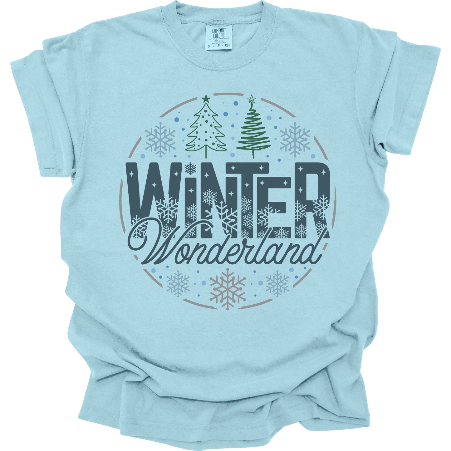Winter Wonderland – Blue & Green Trees