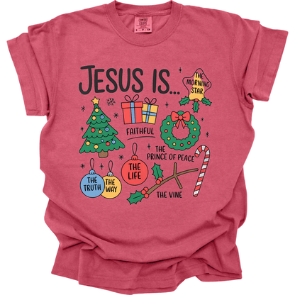 Jesus Is… Faith, Truth, Way, Life Holiday Shirt
