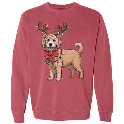 Goldendoodle Reindeer