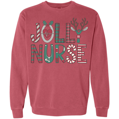 Jolly Nurse - Plaid Medical Letters