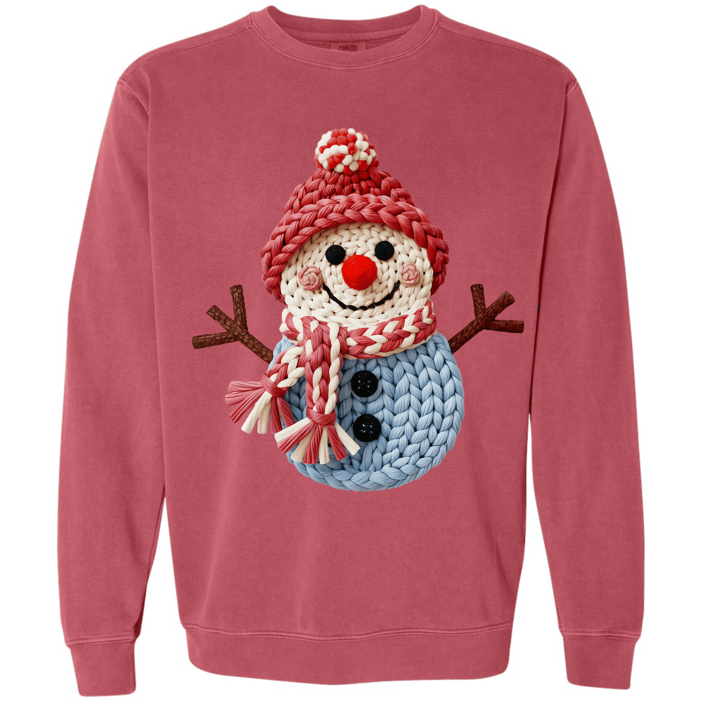 Faux Knit Winter Snowman