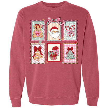 Christmas Postage: Retro Holiday Stamps with Santa, Bear & Treats