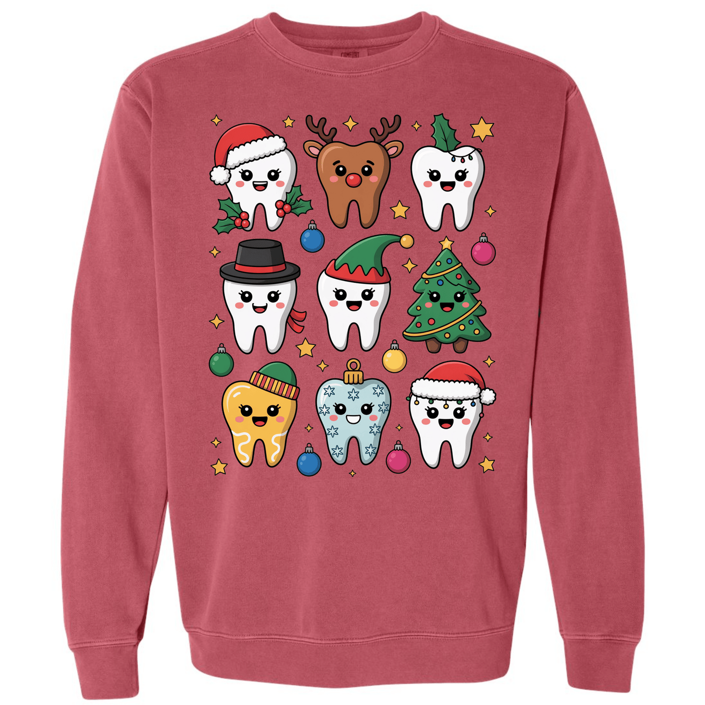 Cute Christmas Tooth Characters | Dental Holiday Shirt
