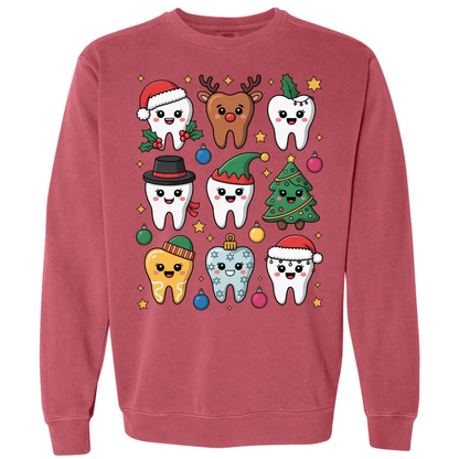 Cute Christmas Tooth Characters | Dental Holiday Shirt