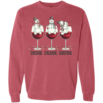 Drink Drank Drunk Snowman Wine Glasses