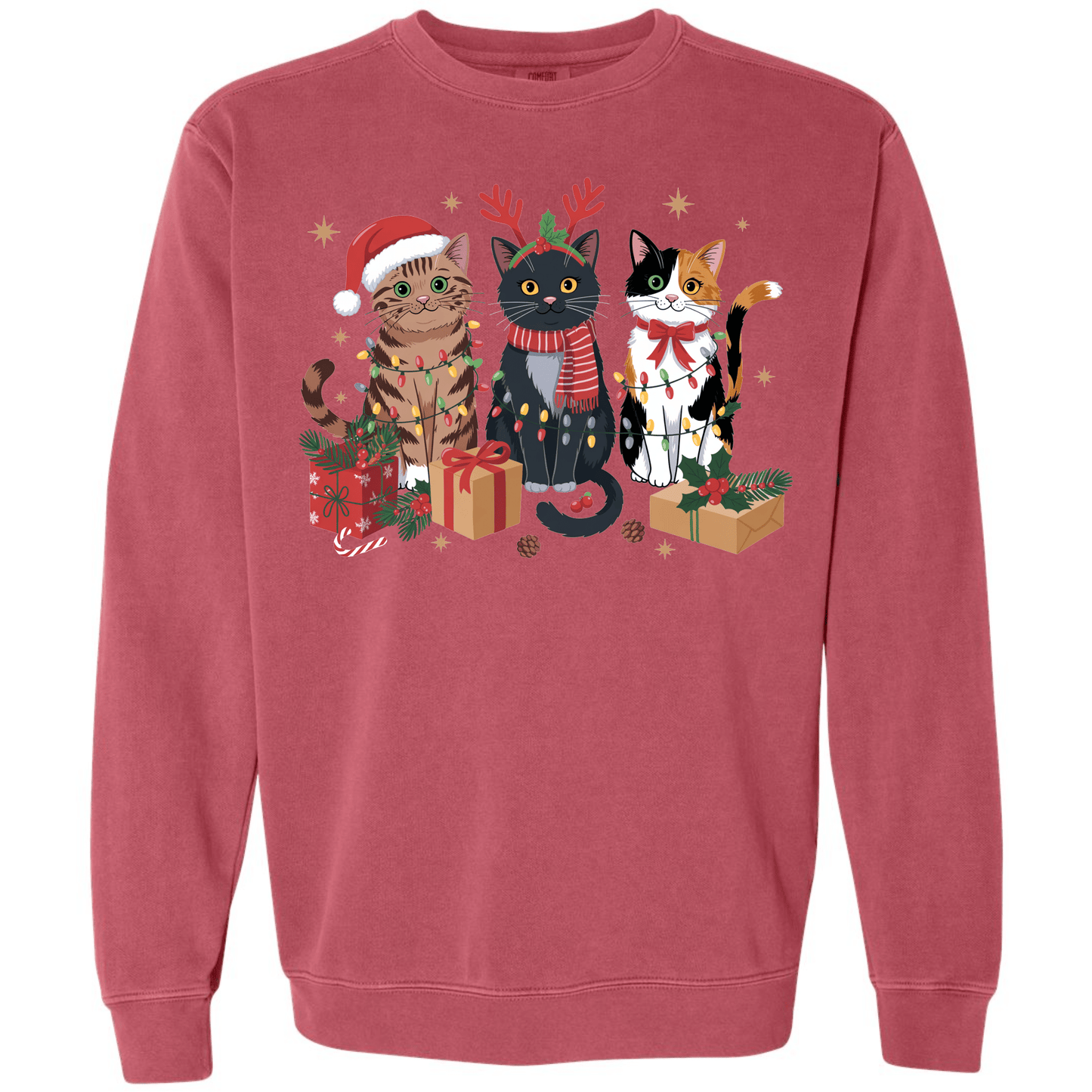 Meowy Christmas - Cute Holiday Cats with Lights & Gifts