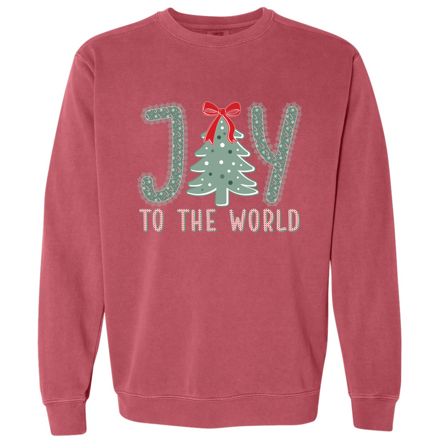 Joy to the World – Candy Cane Letters & Bow Tree