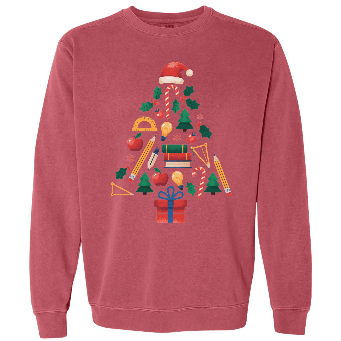 Teacher Christmas Tree – Books, Pencils & Apples Classroom