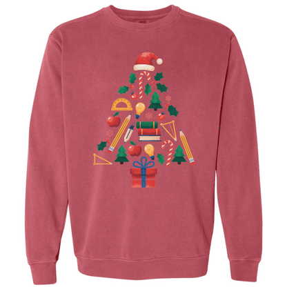 Teacher Christmas Tree – Books, Pencils & Apples Classroom