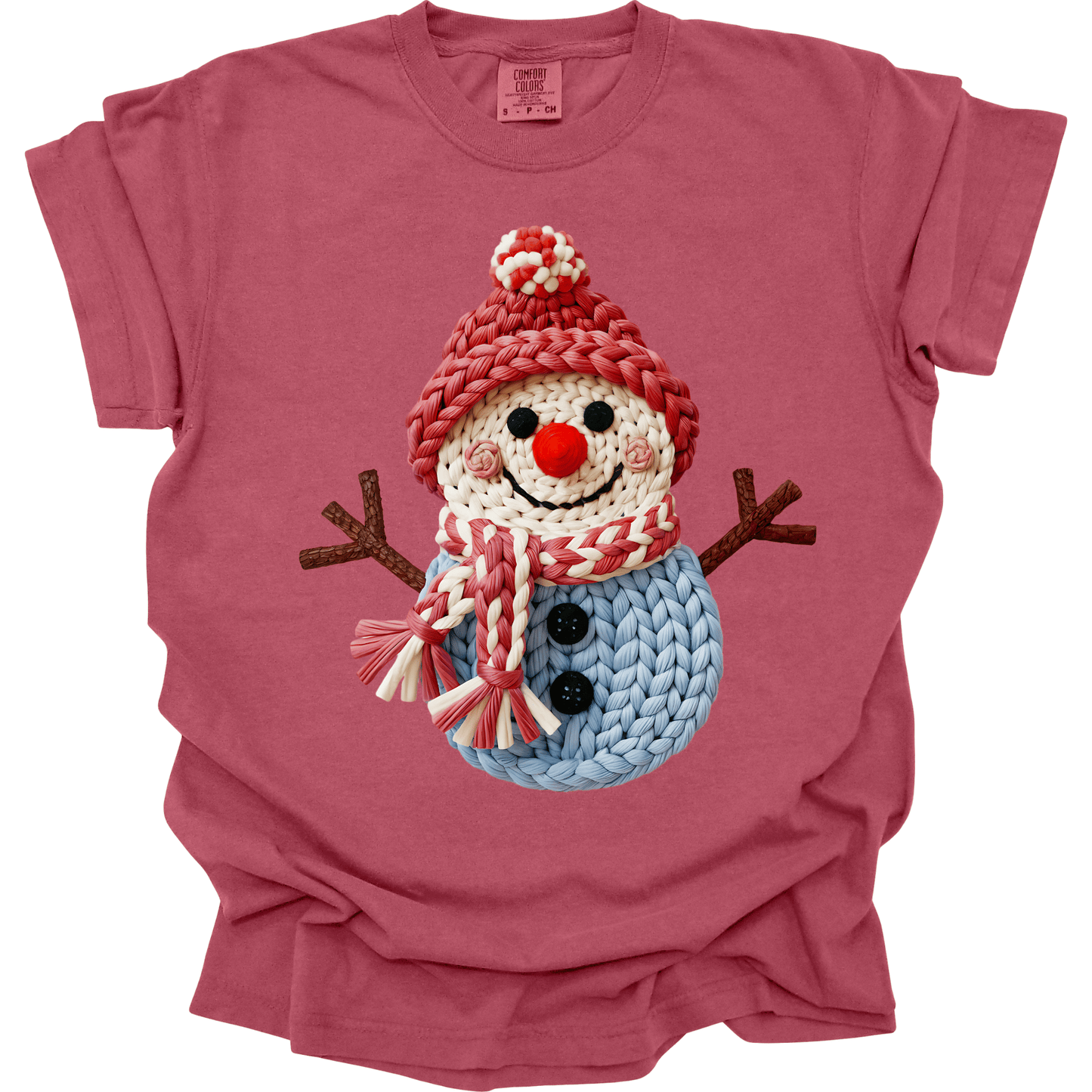 Faux Knit Winter Snowman