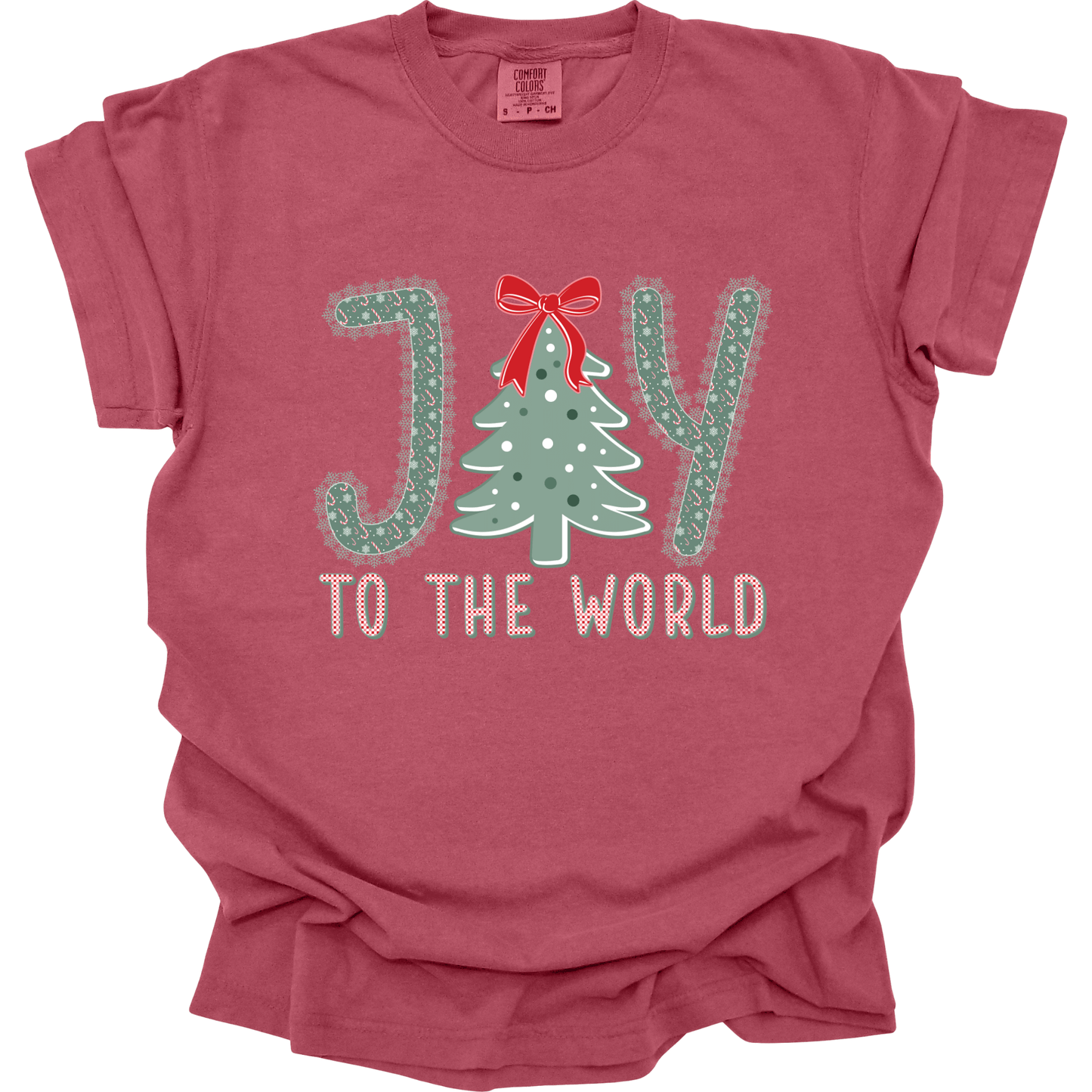 Joy to the World – Candy Cane Letters & Bow Tree