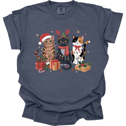 Meowy Christmas - Cute Holiday Cats with Lights & Gifts