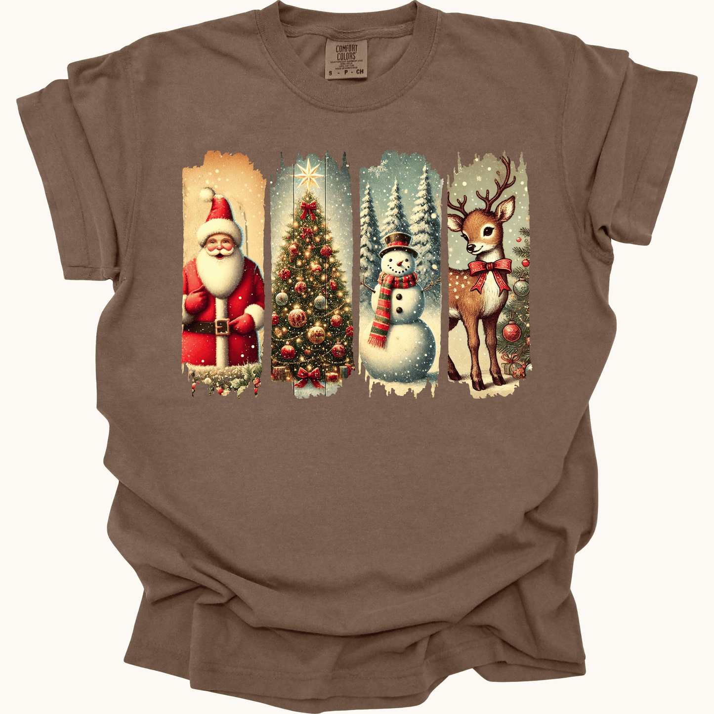 Retro Christmas Brushstrokes