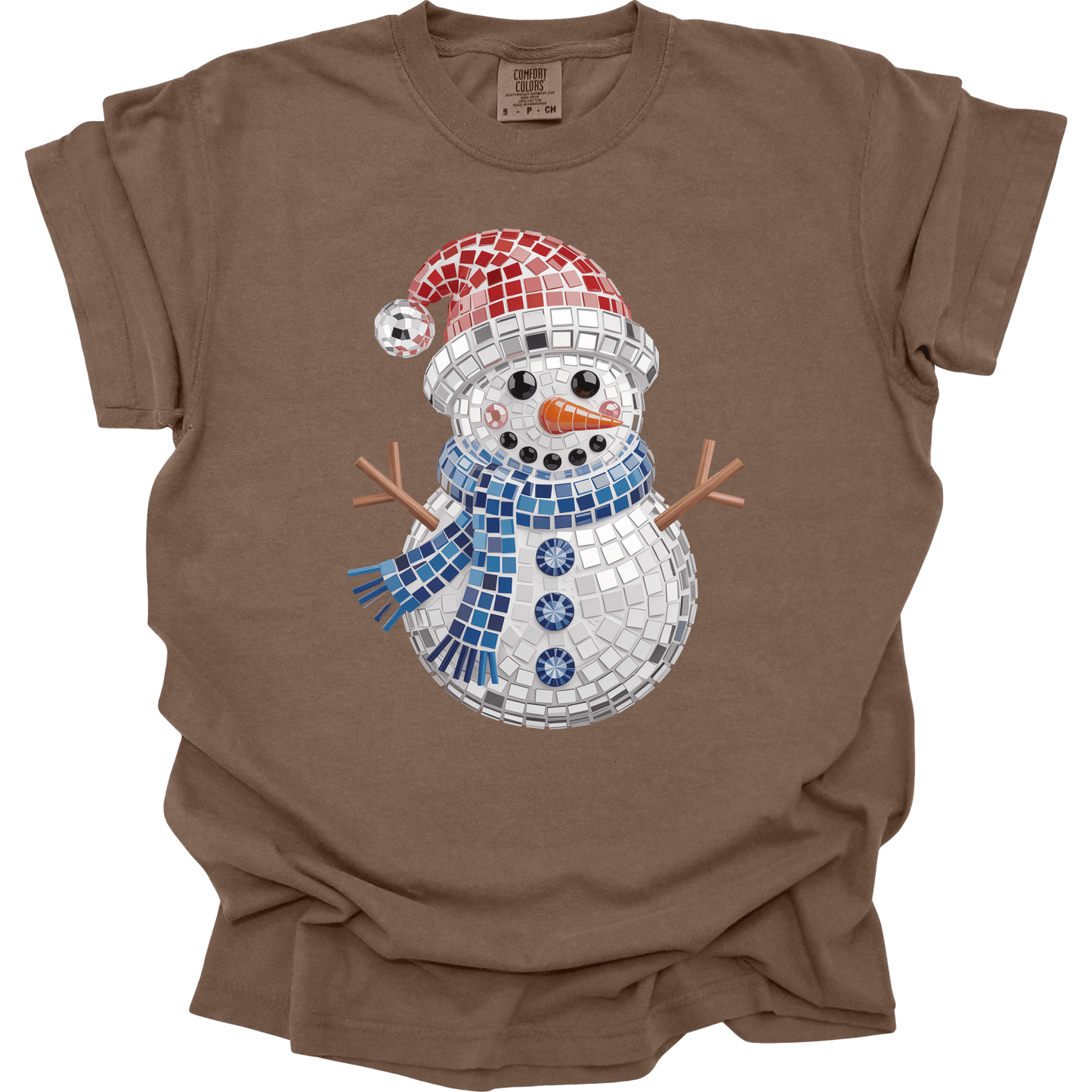 Faux Bling Mosaic Snowman