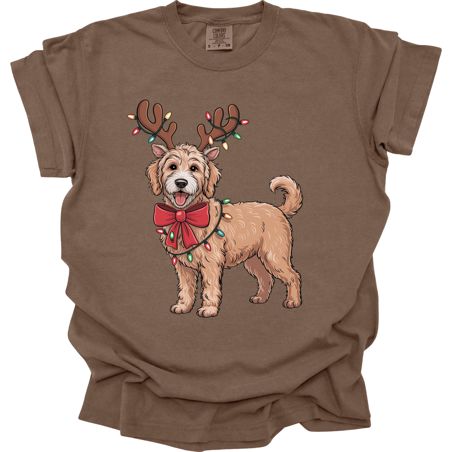 Goldendoodle Reindeer