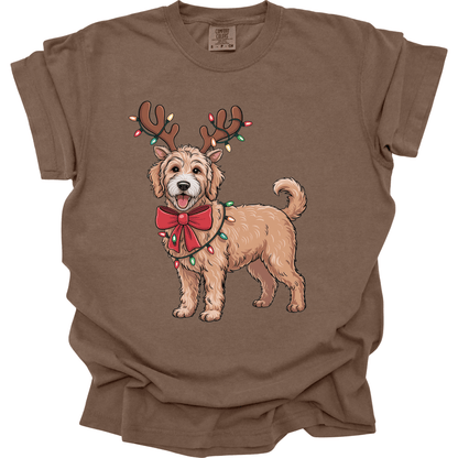 Goldendoodle Reindeer